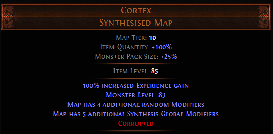 Cortex Synthesised Map PoE